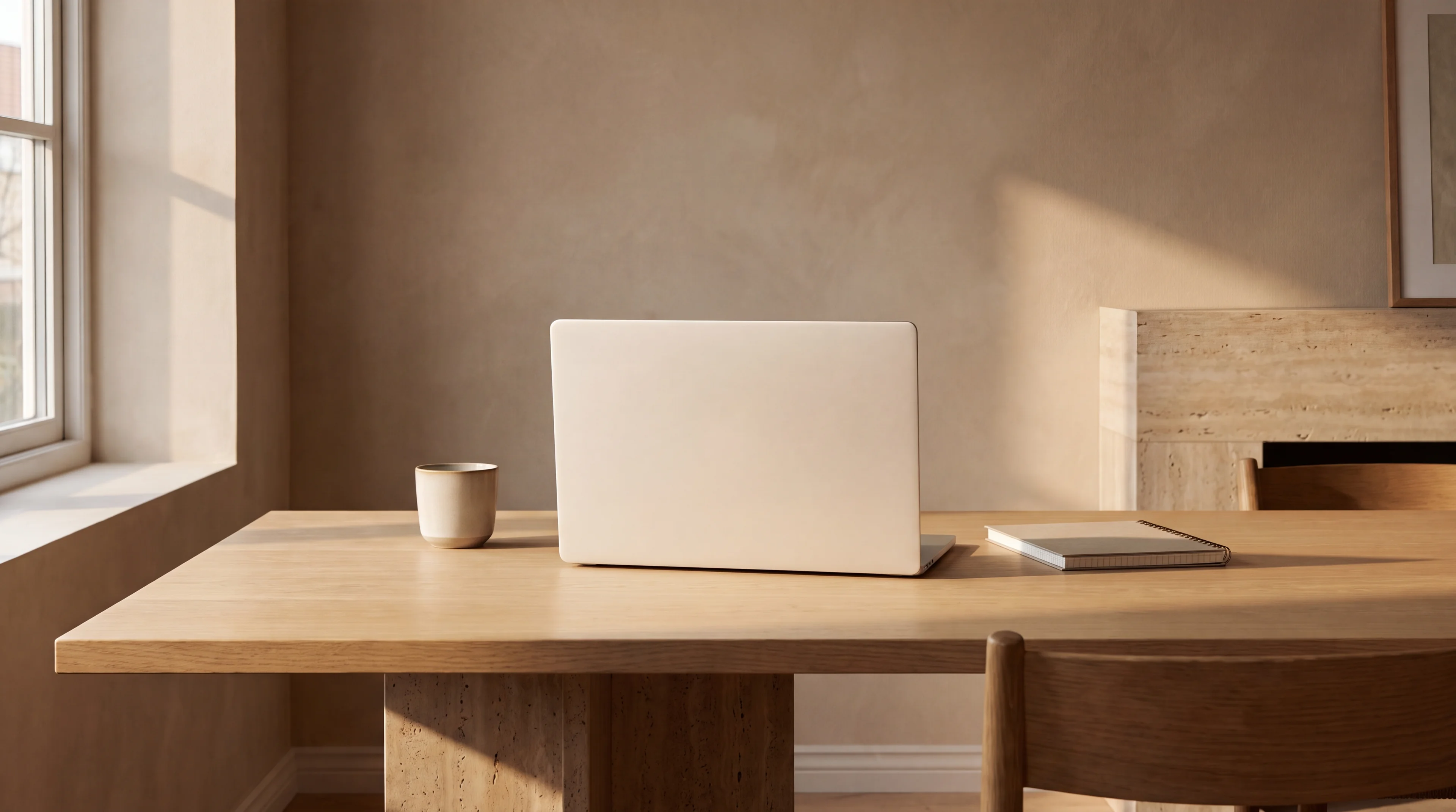 A calm desk at the end of the day, inbox at rest